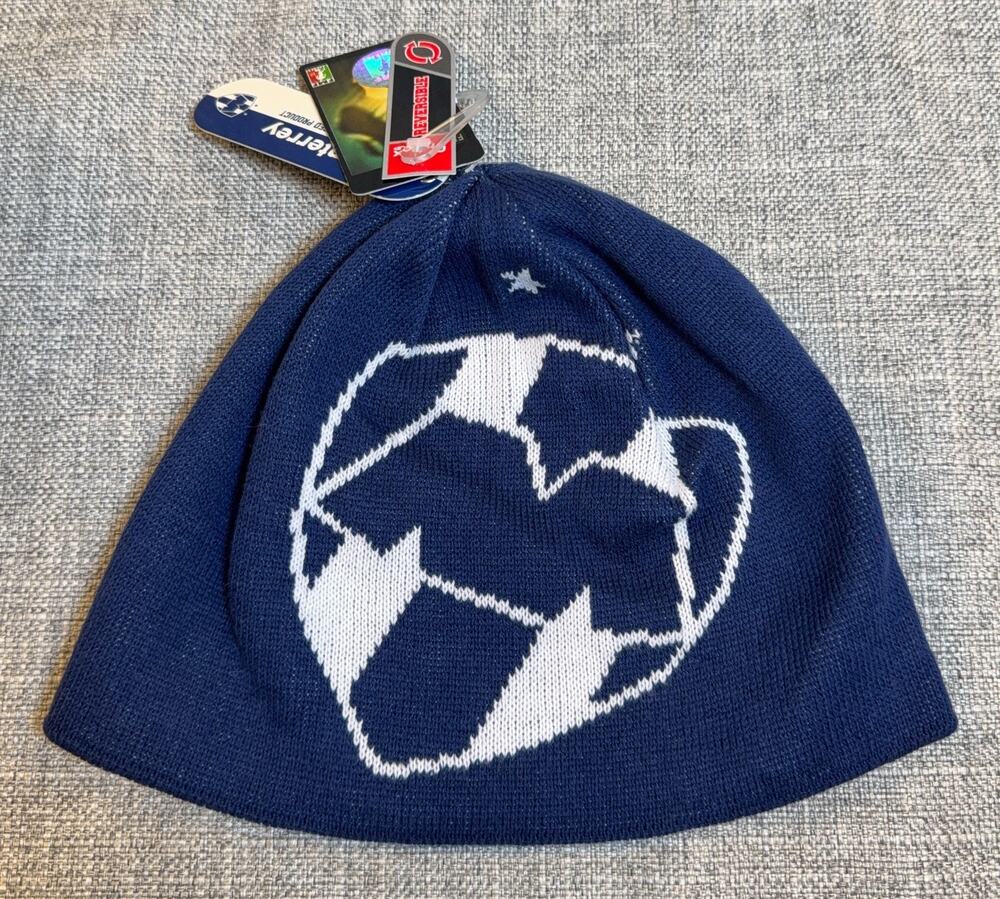 CF Monterrey Rayados Reversible Beanie NWT FMF Liga MX Soccer Knit Hat Blue